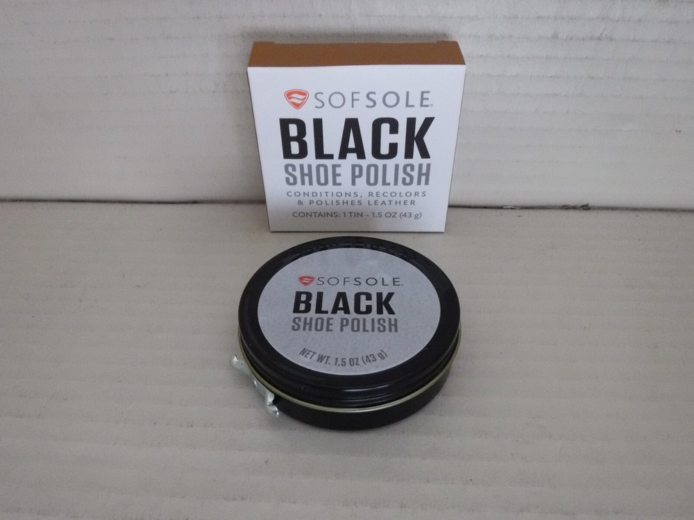 Sofsole Shoe Polish, Black, 1.5-Ounce