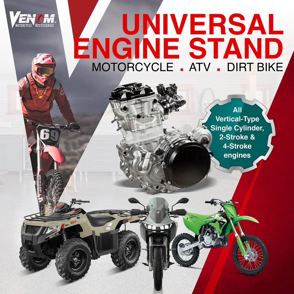 10 Adjustment Angles Engine Stand W/ Removable Oil Drip Pan