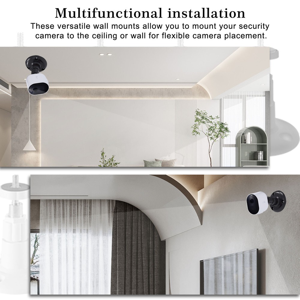 4 Pack 360° Adjustable Mount for Arlo Pro Security Camera Flexible Bracket