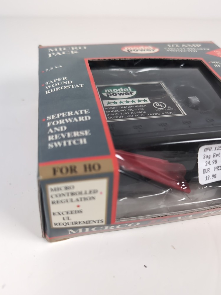 Model Power Hobby Transformer UL Listed 120V AC Input 19V DC Output