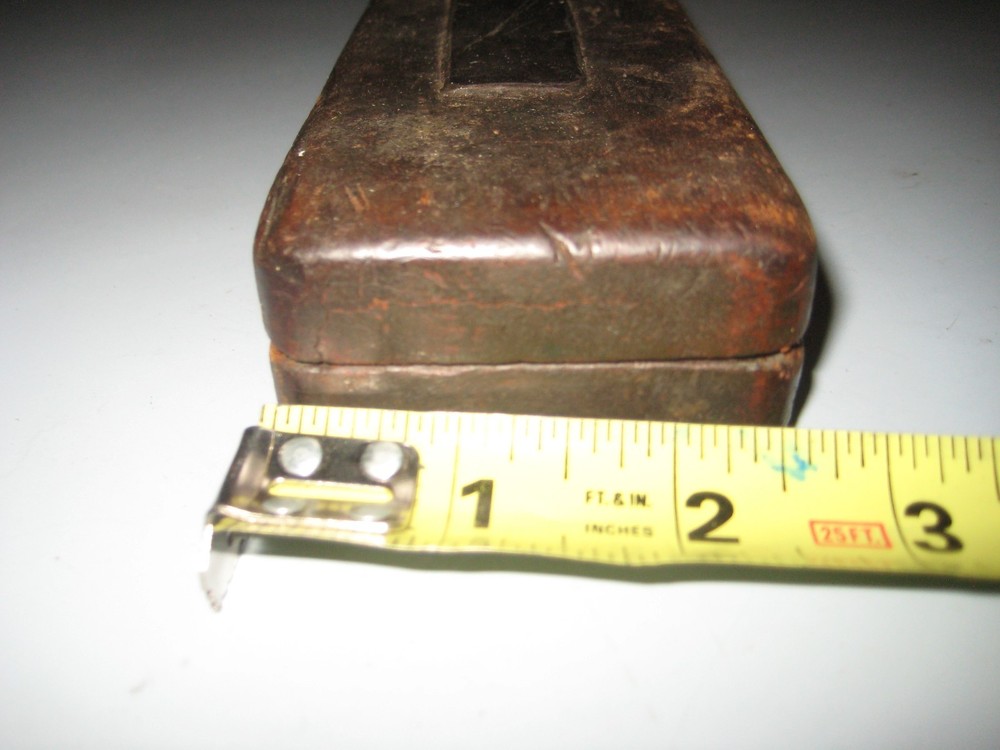 Antique Honing Sharpening Stone Knife Sharpener Kitchen Tool Wood Box Case