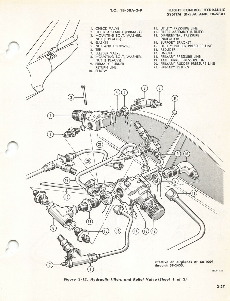 B-58 Hustler 1962 Flight Controls & Autopilot System Maint Flight Manual -CD
