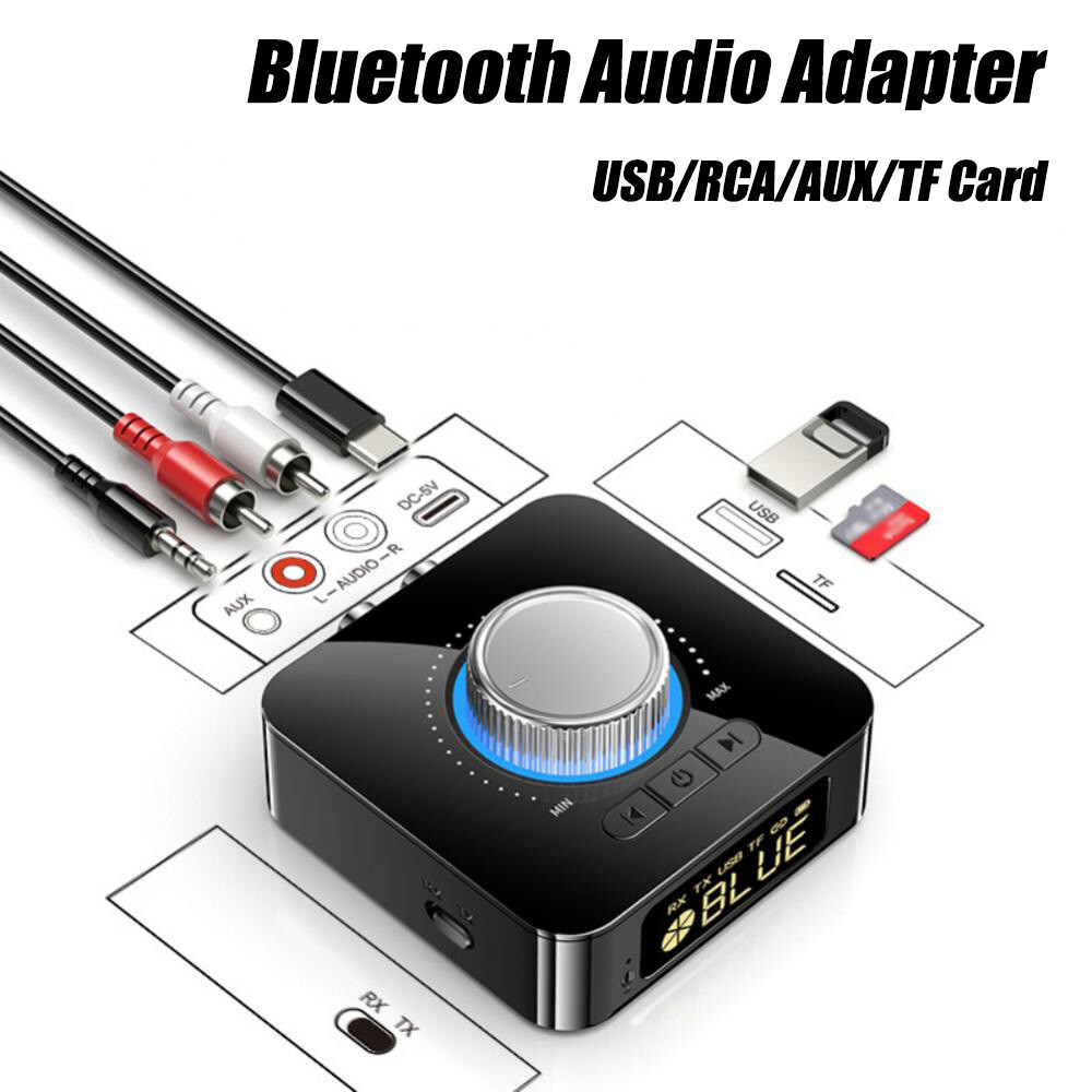 Bluetooth 5.3 Transmitter & Receiver Wireless Adapter For Home stereos/speakers