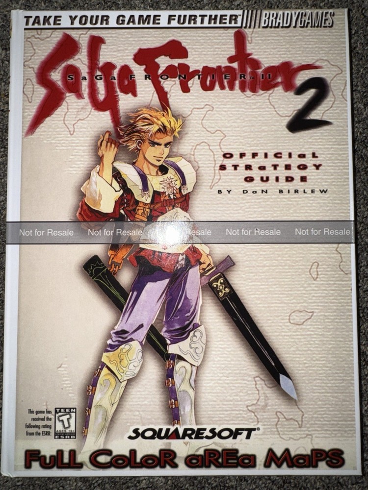 SaGa Frontier 2 Custom Hardcover Strategy Guide Ps1