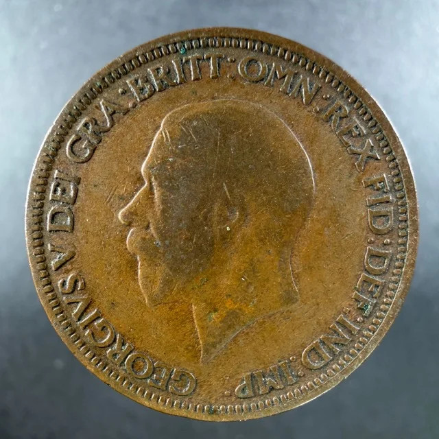 1931 Great Britain Half Penny Bold Design