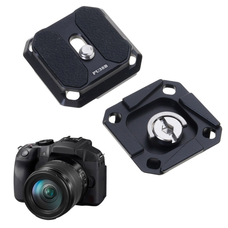 2pcs Multipurpose Quick Release Plate 38mm Arca Type for Camera Clip and Tripod