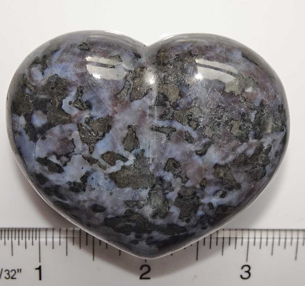Indigo Jasper Puffy Heart sc484a