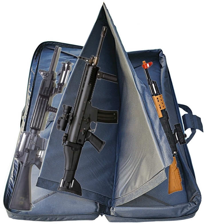 Olive Drab Explorer Tactical Triple Rifle Case Prone Shooting Mat Range Backpack