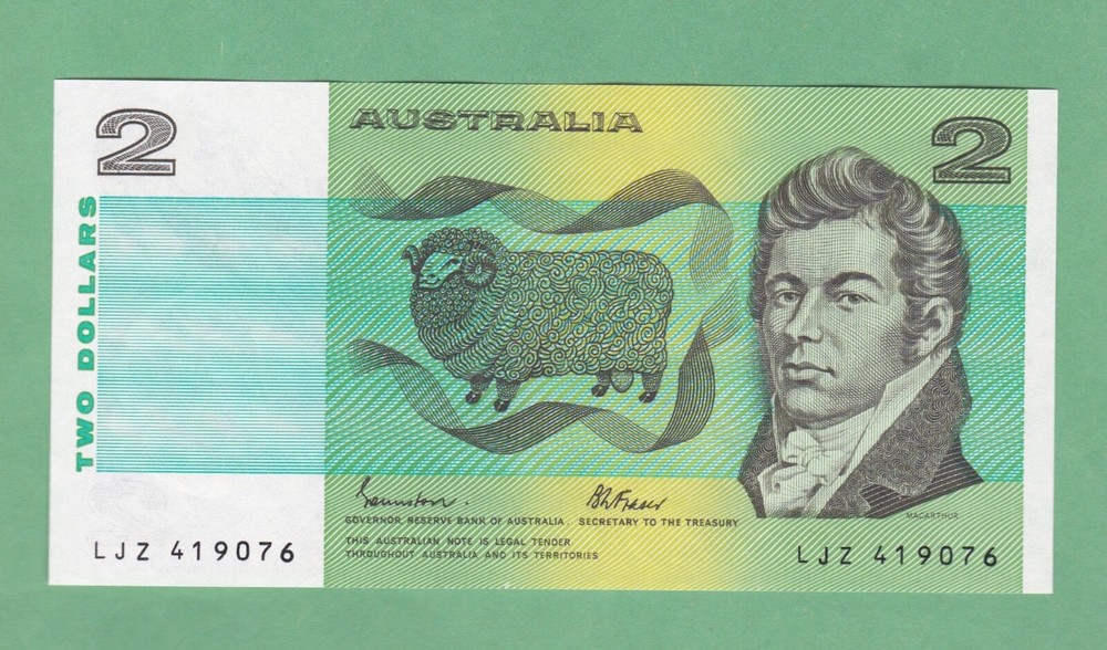 Australia 2 Dollar Note  (1985)  P-43e   UNCIRCULATED