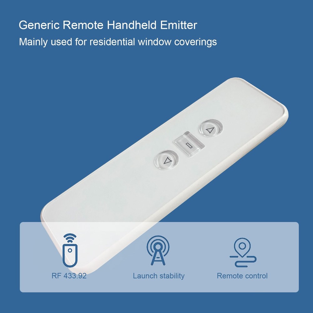 AC123-06D RF Transmitter, Blinds Remote Control Multi-Channel For AOK, Sortfle