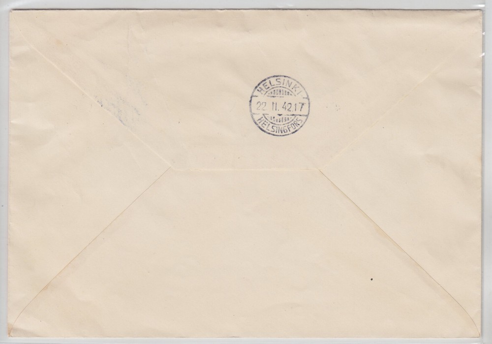 CARELIA 1942, FINISH OCCUPATION, Mi 16-21, FDC