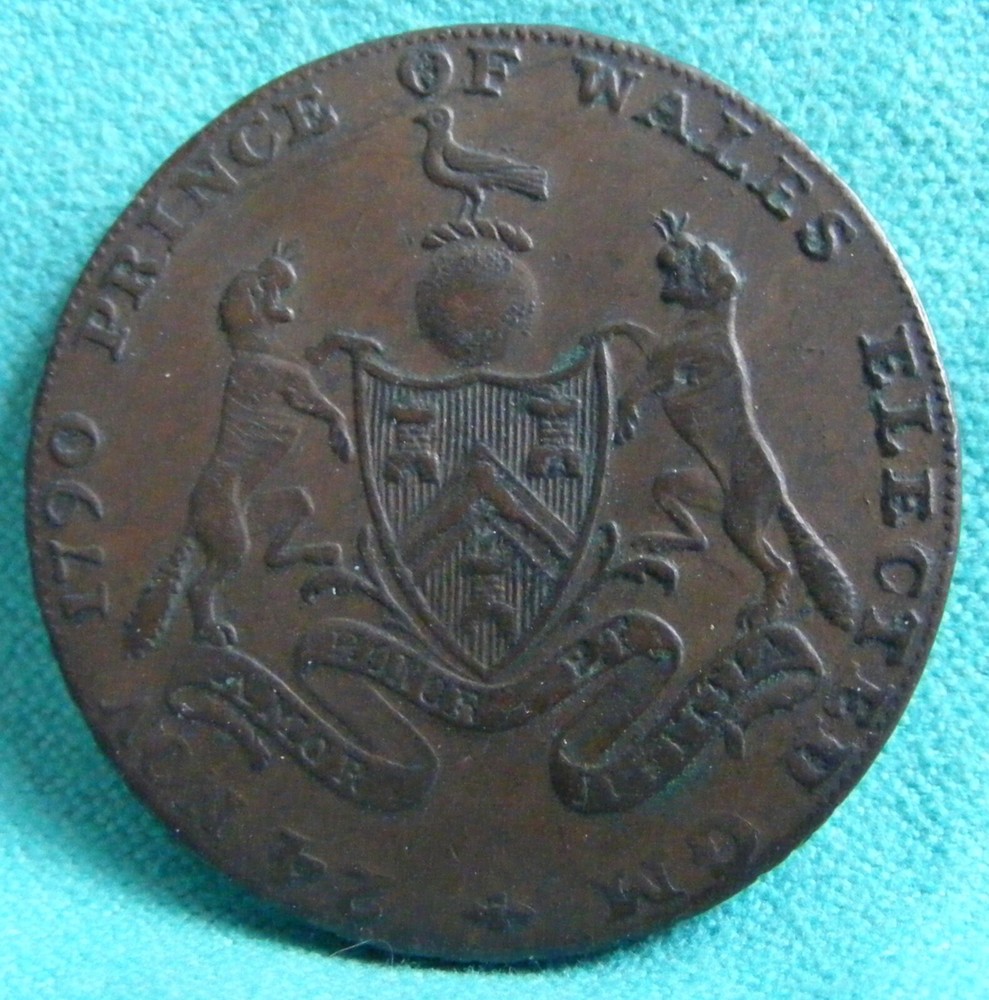 1794 Halfpenny Conder Token - Middlesex / Freemasons