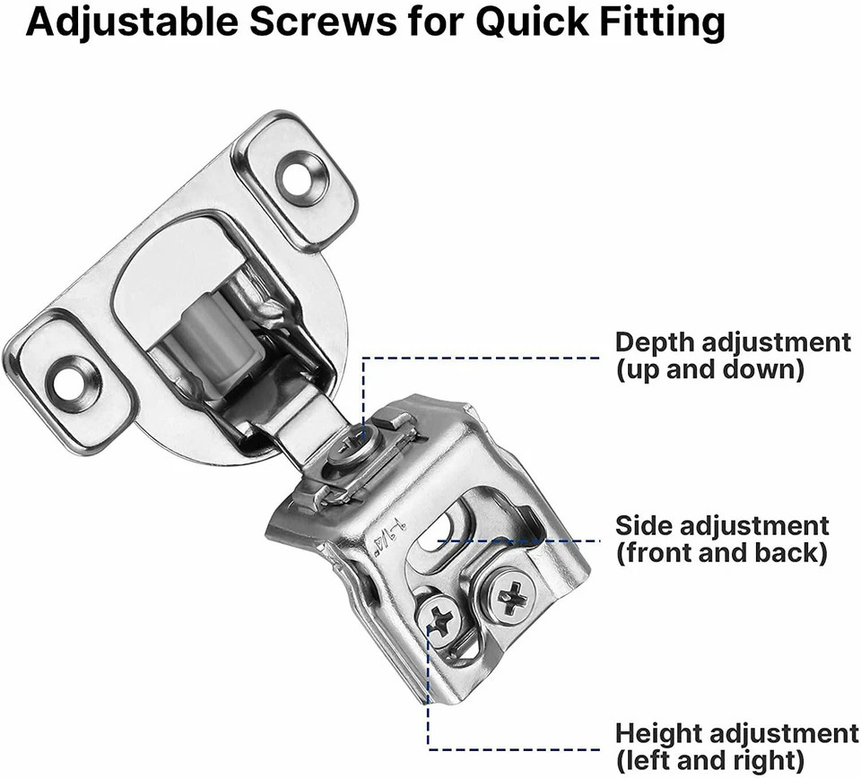 1-1/4 Inch Covered 3D Soft Close Hinges