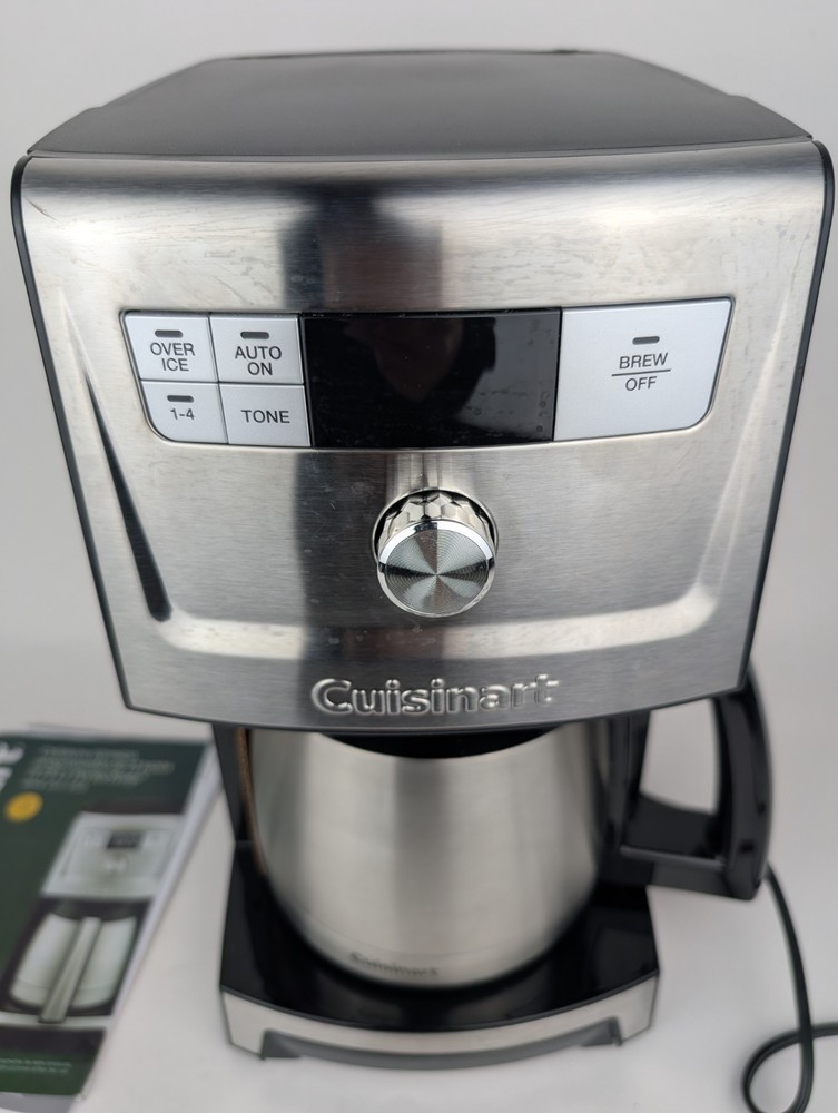 Cuisinart 12 Cup Programmable Thermal Coffeemaker Black/Silver DCC-3700