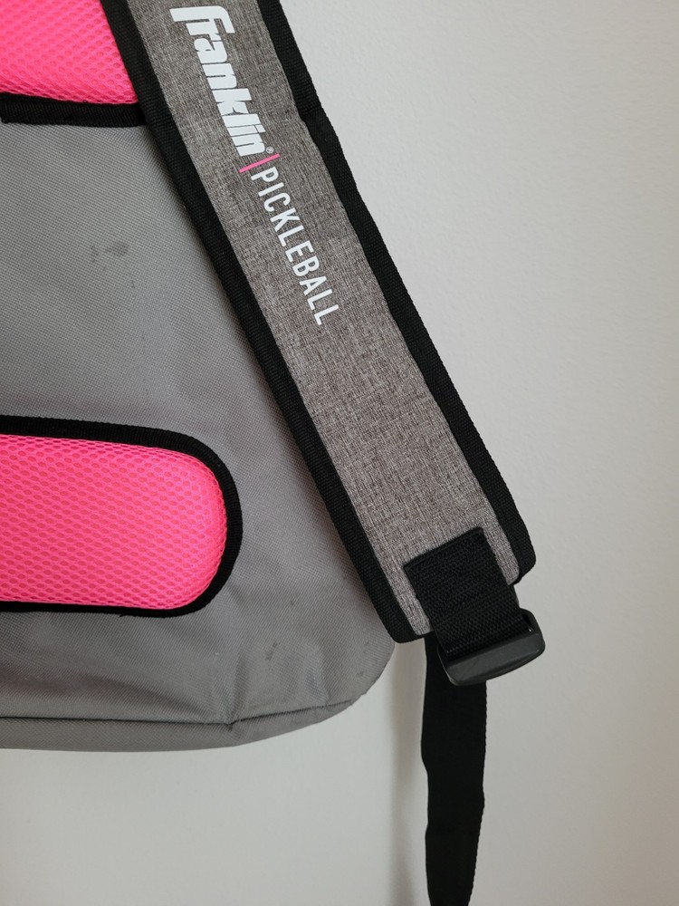 Franklin Pickle Ball Sling Backpack Gray Pink