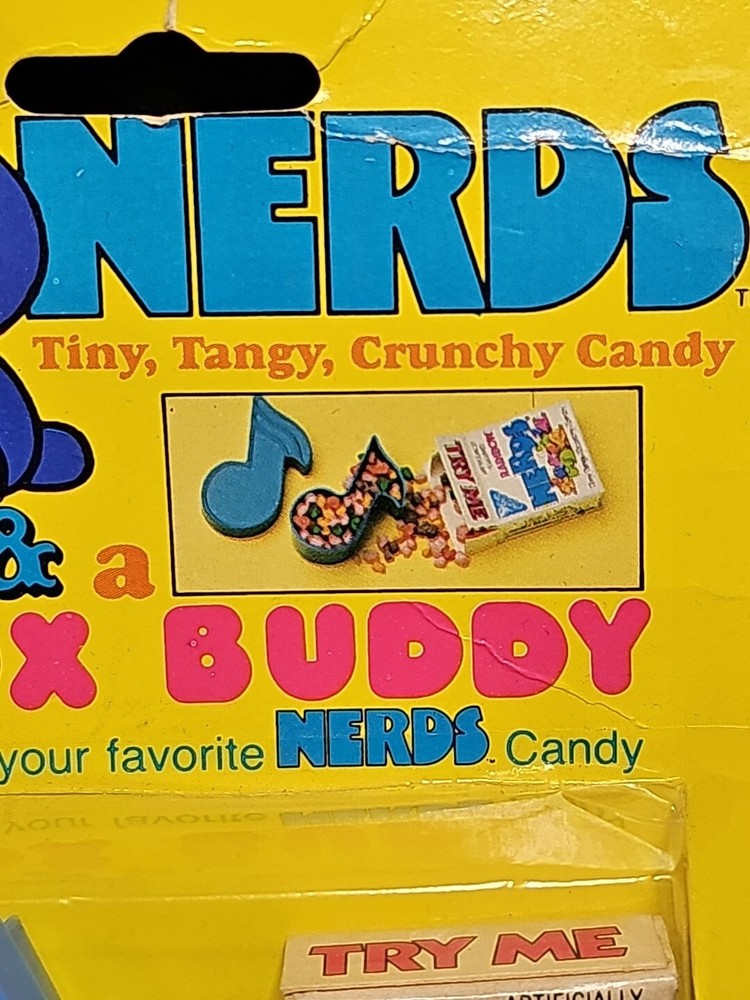 1985 Sunmark WIlly Wonka Rainbow NERDS Box Buddy Candy Container Vintage