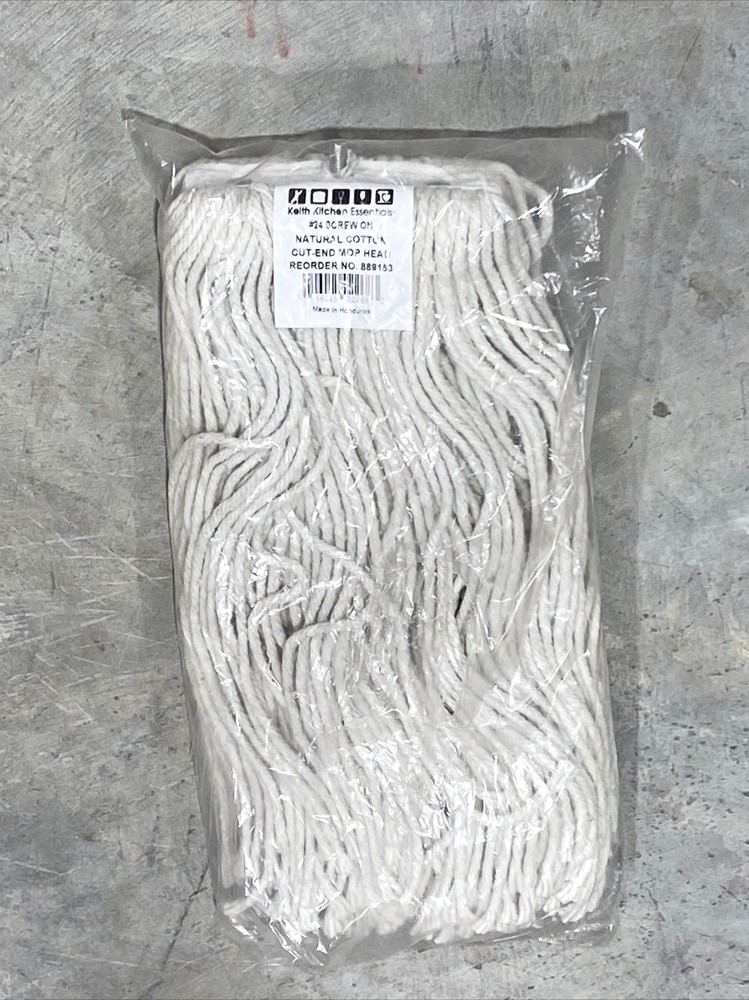 Keith Kitchen Essentials #24 Screw On CUT-END MOP HEAD, 889153 New