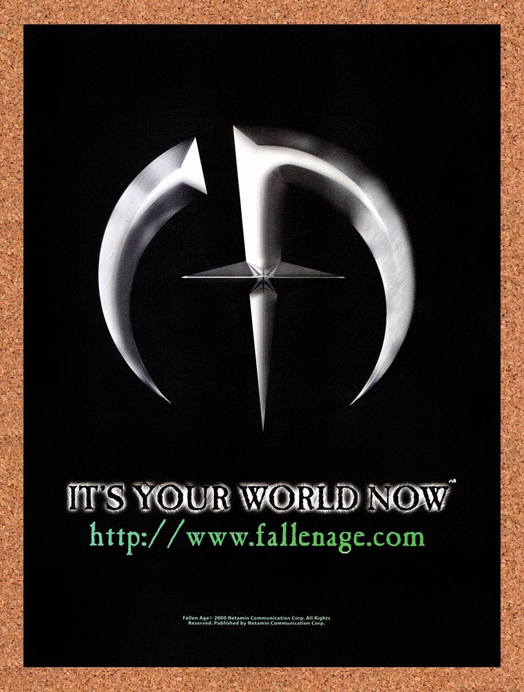 2000 Fallen Age PC Original Advertisement / Retro Wall Art v2