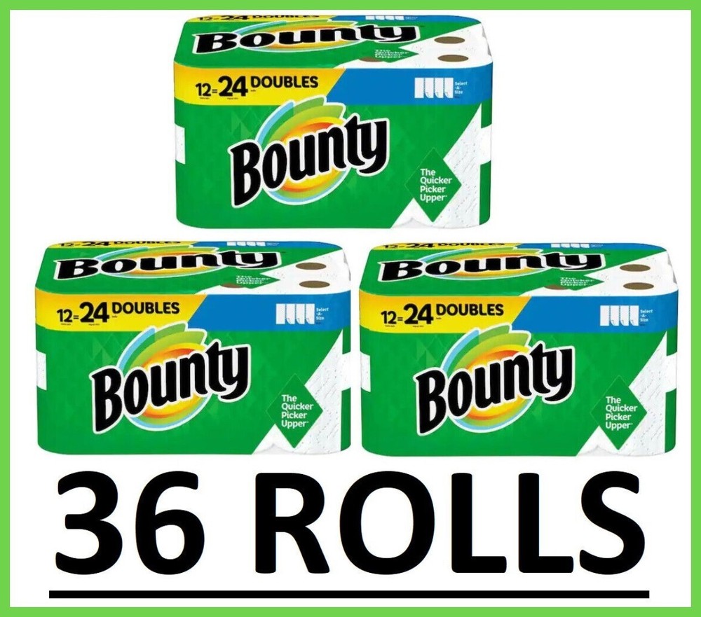 Bounty Select-A-Size Paper Towels, 36 Double Rolls, White