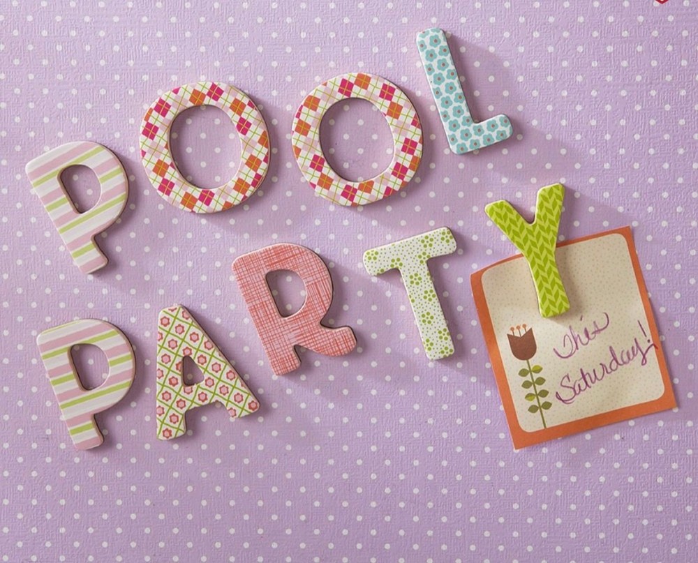 Wooden Magnet Letters "Sweet Patterns"