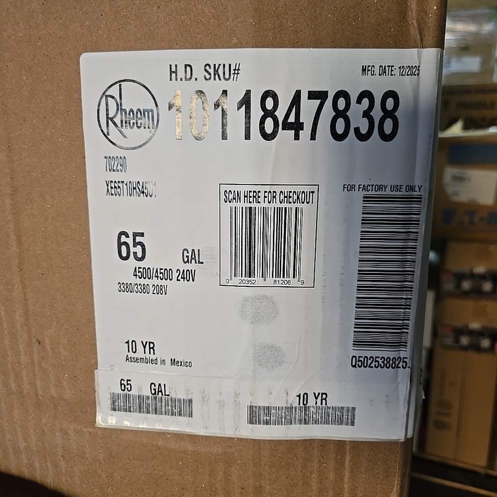 ProTerra 65gal Smart High Efficiency Hybrid Pump Water Heater XE65T10HS45U1