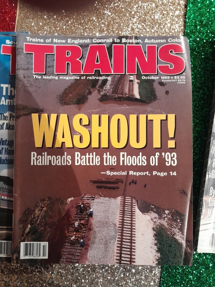 Trains Magazine Lot 1993 9 Issues