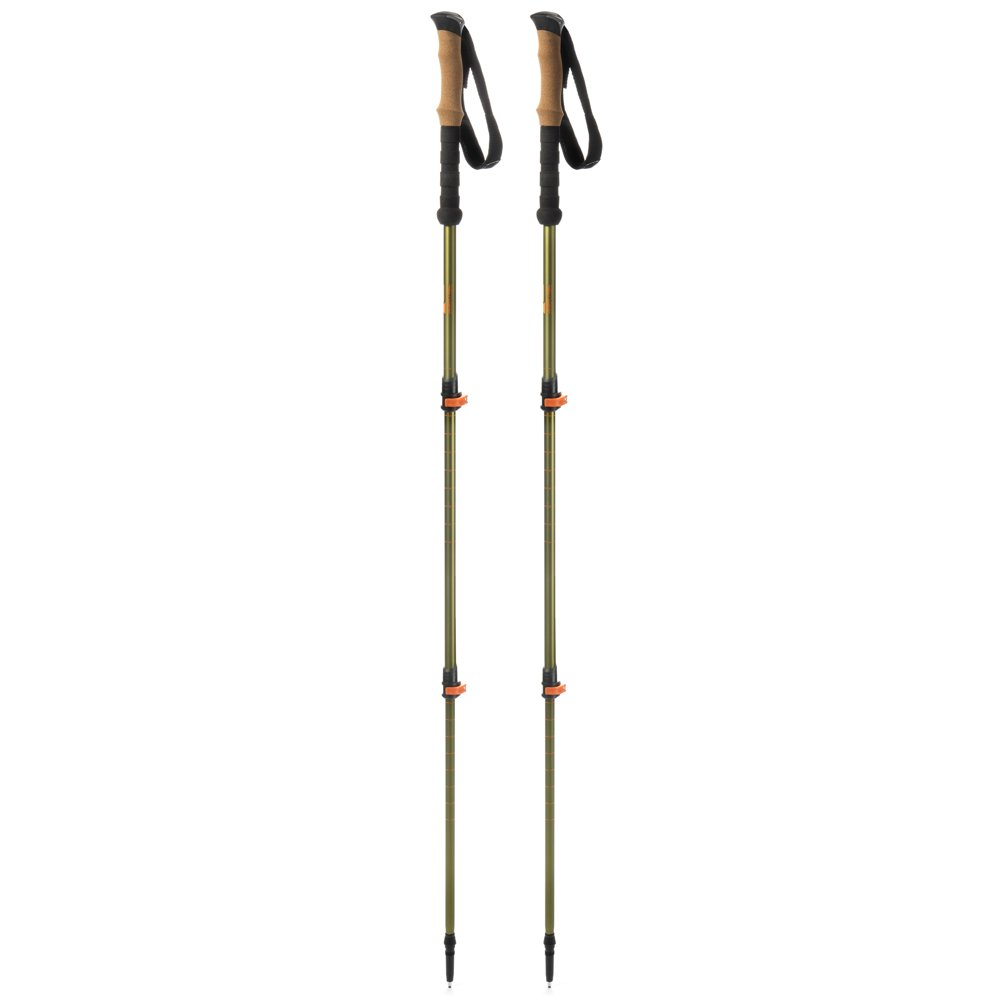 Ozark Trail Aluminum Adjustable Quick Lock Trekking Poles Cork Grip 2-Pack