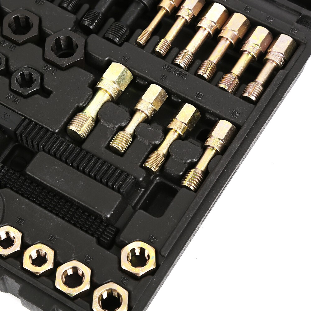 48pcs Rethread SAE & Metric Thread Restorer Kit, Rethreading Thread Repair Tools