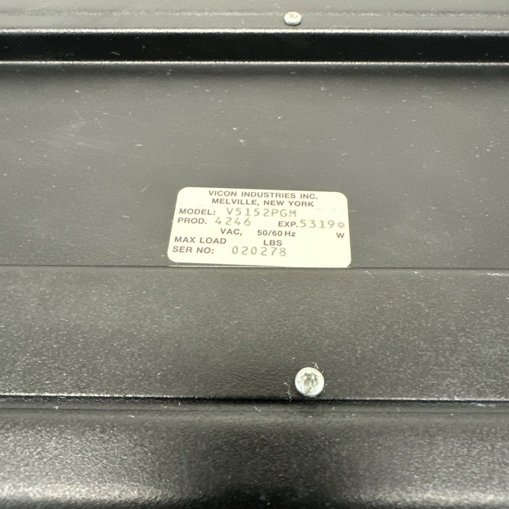 Vicon Camera Wired Keyboard Controller Quanta Plex Model V5152PGM