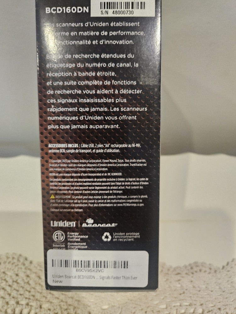Uniden BCD160DN Feature-Packed Digital Handheld Scanner (BCD160DN)