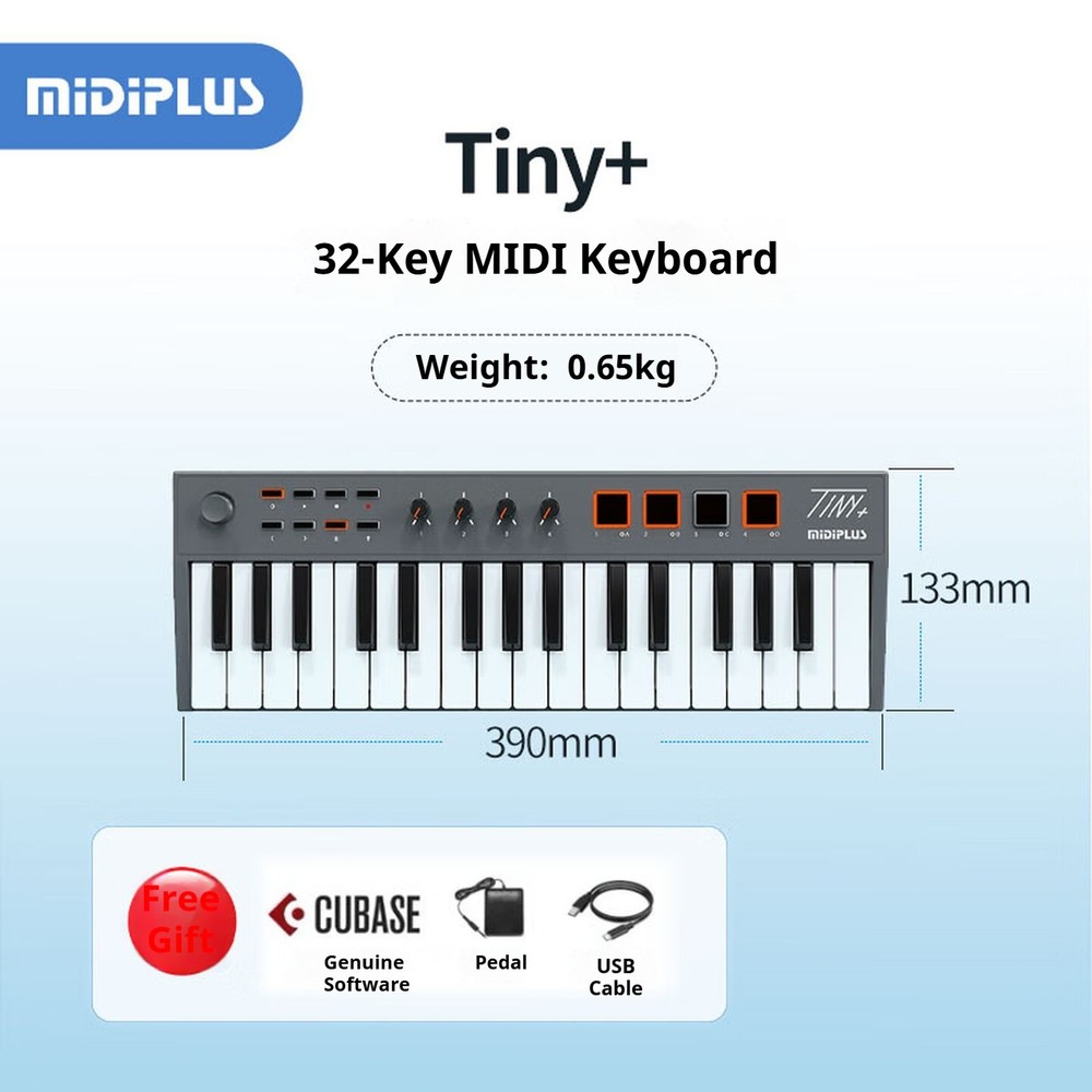 NEW midiplus TINY+mini USB MIDI keyboard Controller 32-Key USA