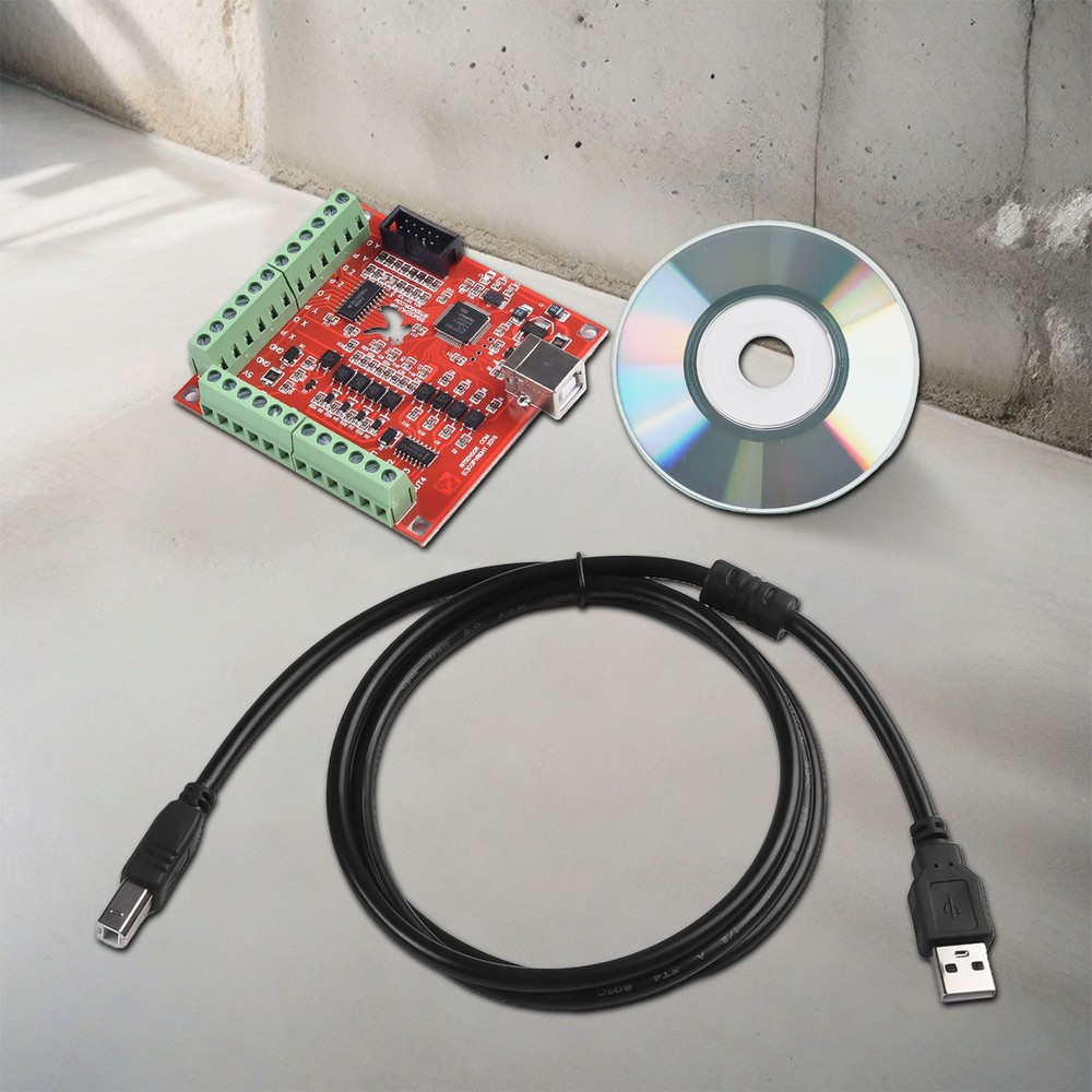 USB-MACH3 100Khz Breakout-Board 4 Axis Interface For CNC Motion Controller