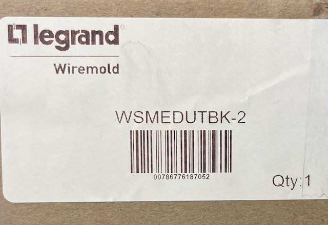 LEGRAND WIREMOLD WSMEDUTBK-2 WORK SURFACE MODULAR POWER KIT