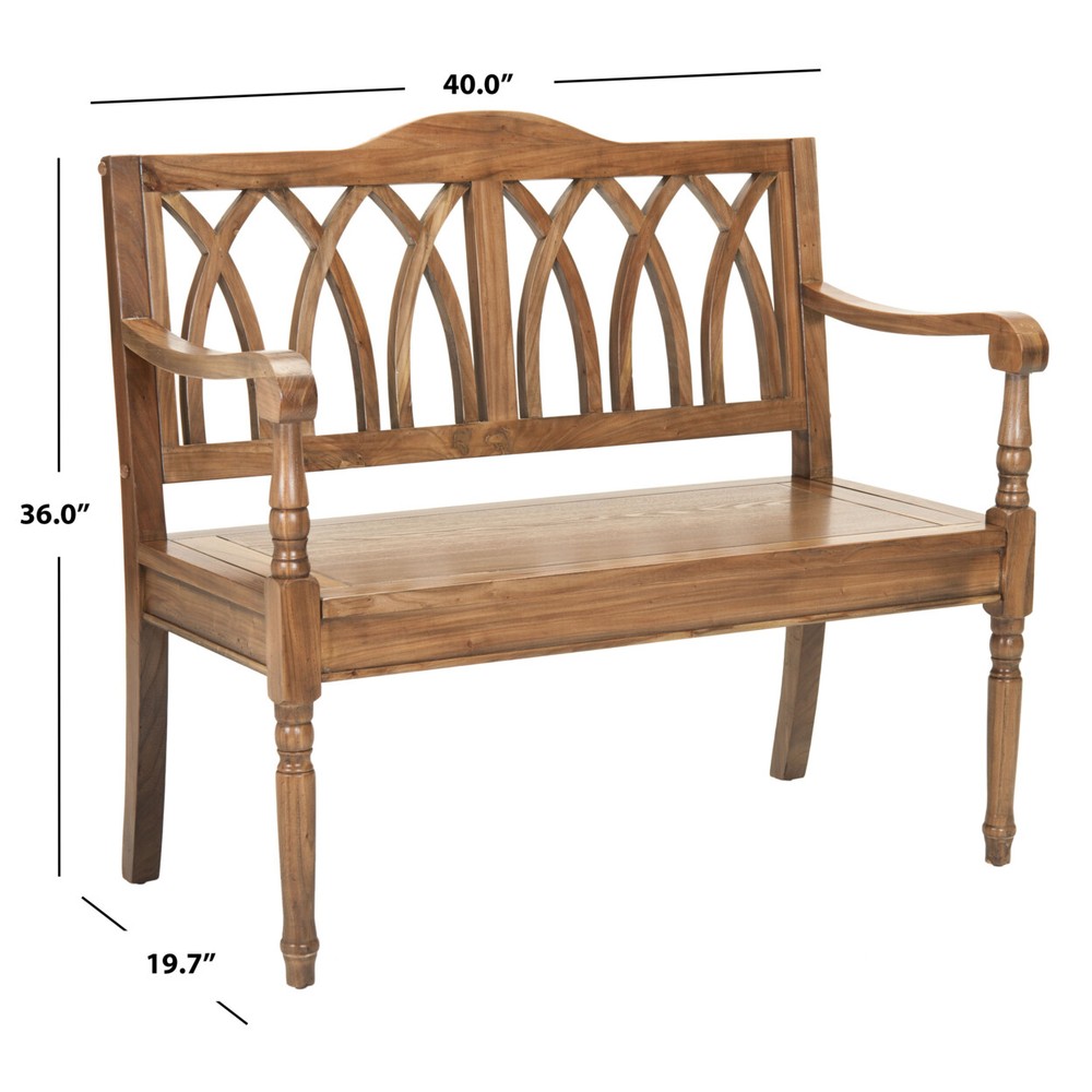 SAFAVIEH Benjamin Bench | Oak |