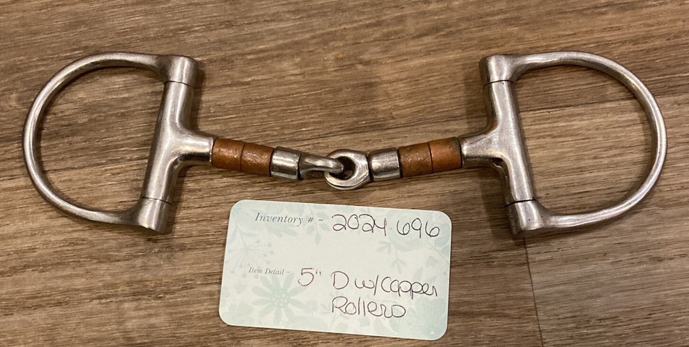 5” Stainless D Ring Bit W/ Copper Rollers