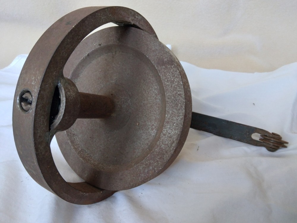Old Steel Pulley Barn Find Working Condition Found Object Heavy
