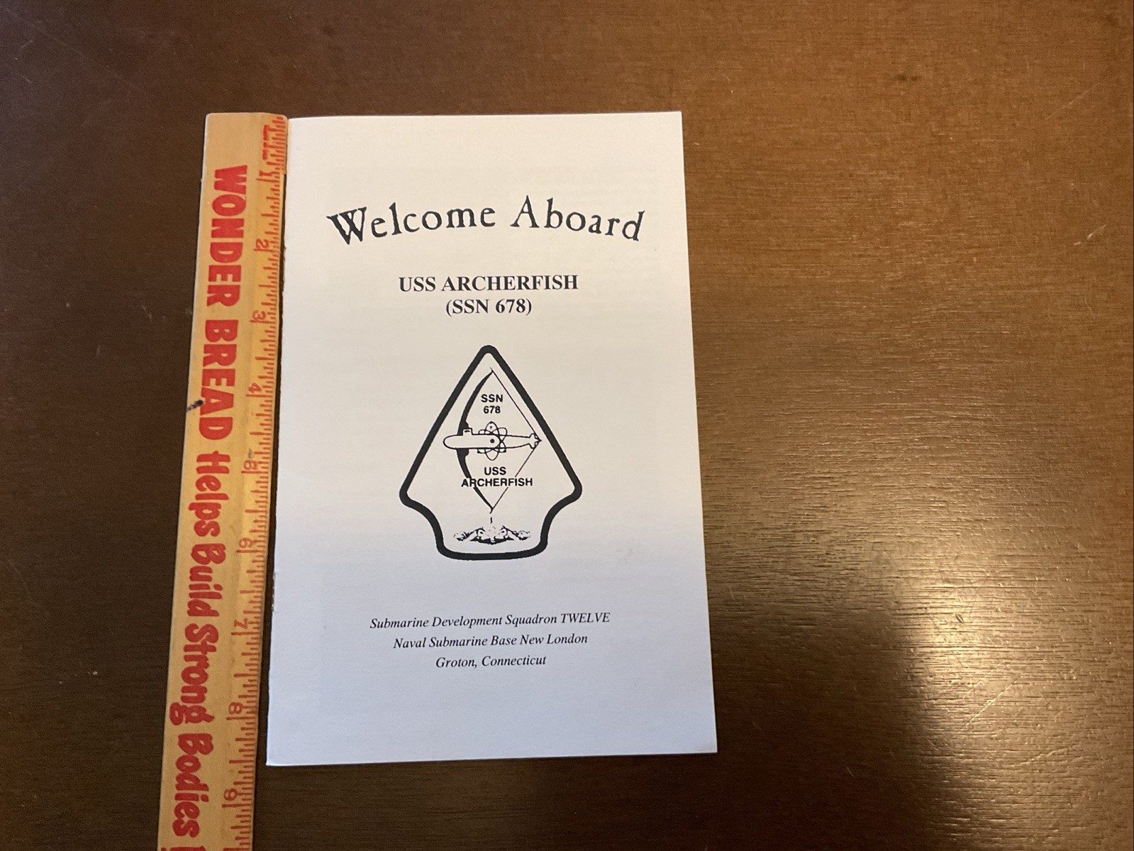Welcome Aboard USS ARCHERFISH SSN 678 Handout Pamphlet Vintage