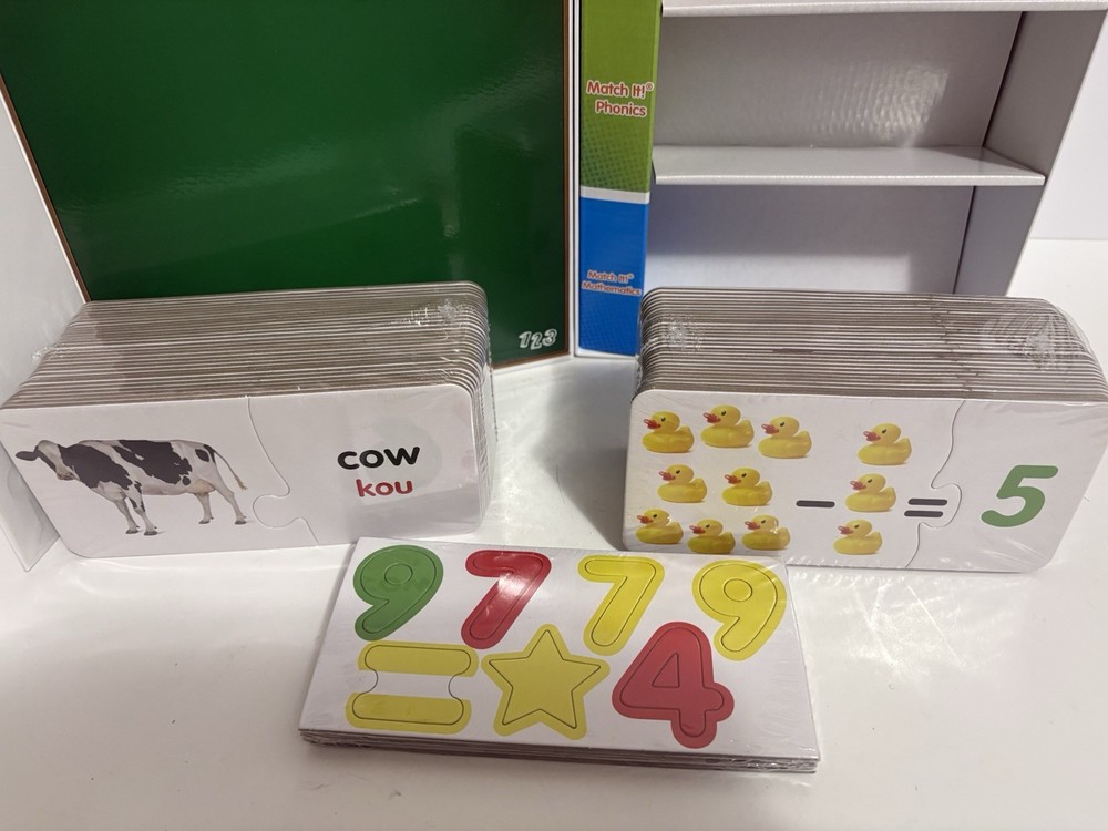 NEW Open Box Kindergarten Learning Library 3 Sets in 1, 4+ Educational