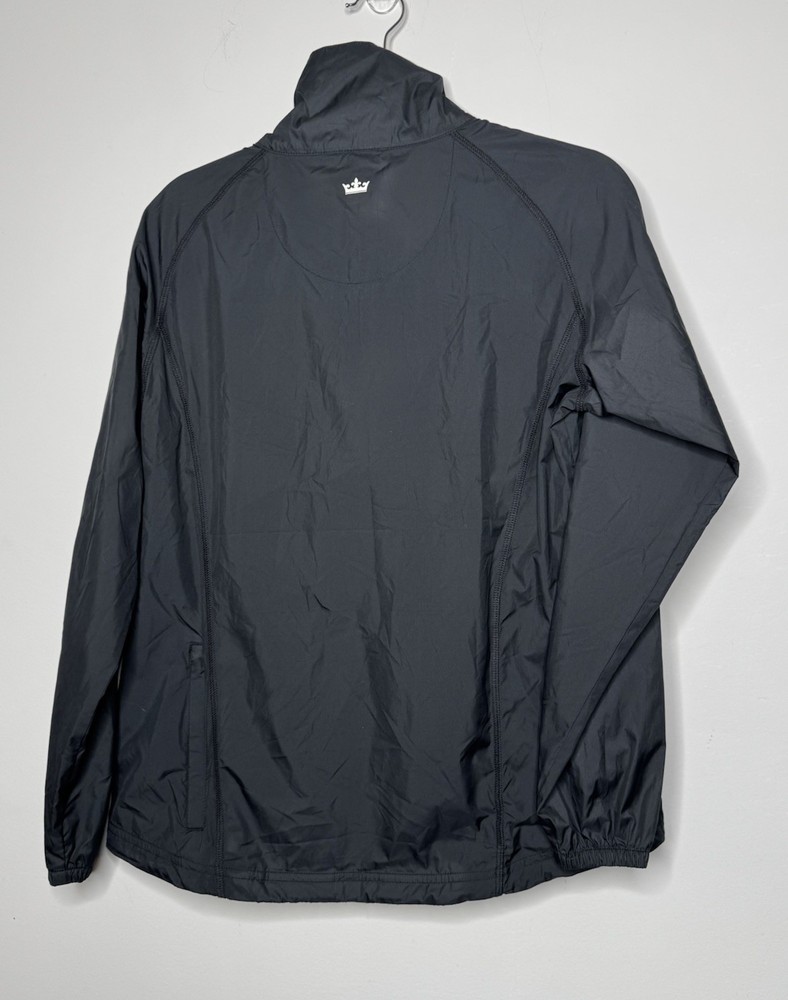 Peter Millar Size Small Black Windbreaker Quarter Zip Golf Pullover Light Jacket