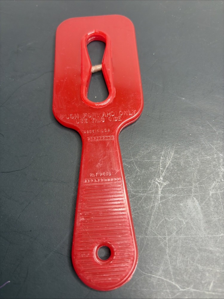 Vintage Red Handheld Scissors Sharpener 6” Tungsten Blade