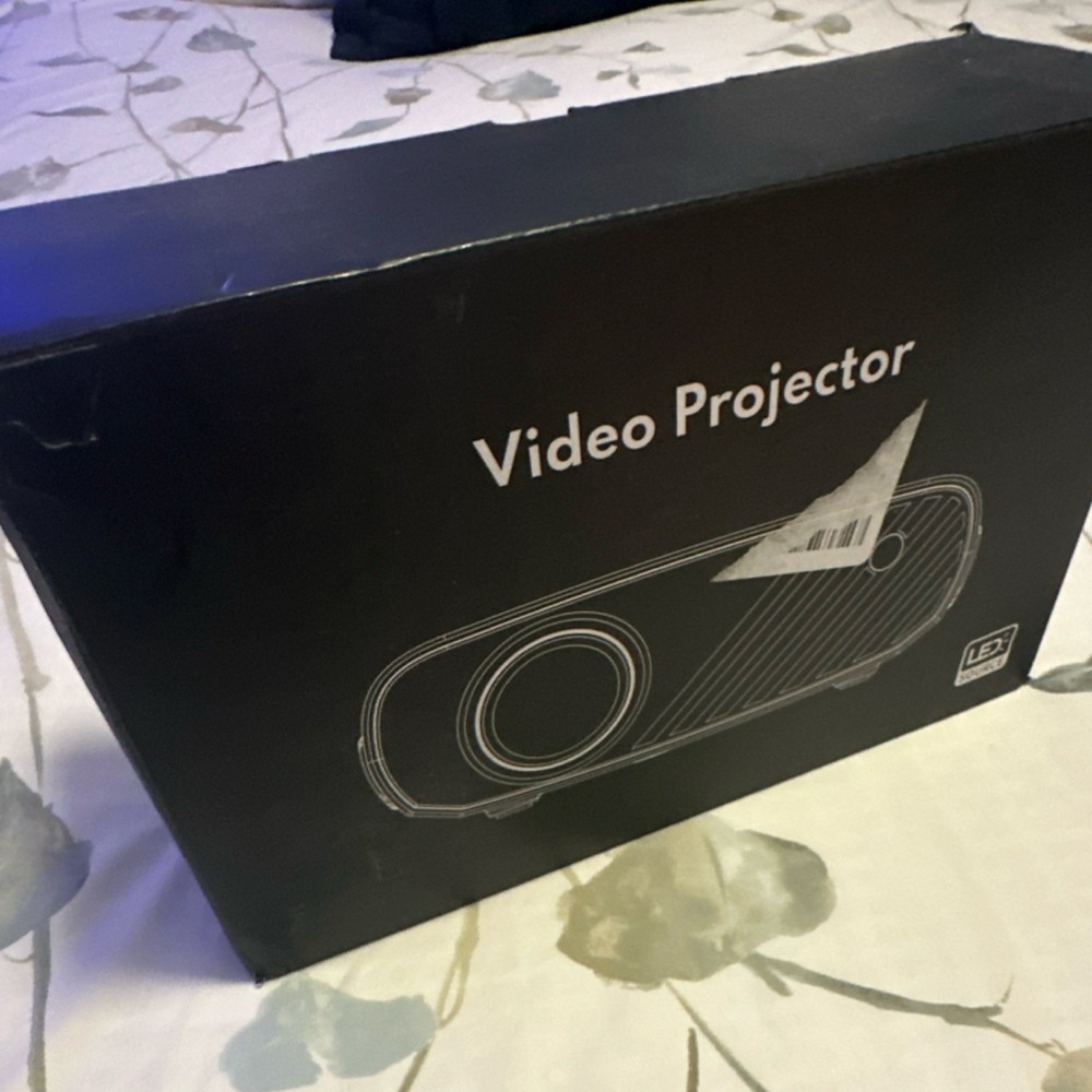 LED Video Projector Desktop Black