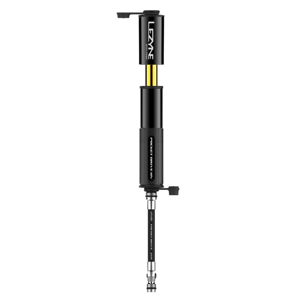 Lezyne Pocket Drive HV Frame Pump - Gloss Black