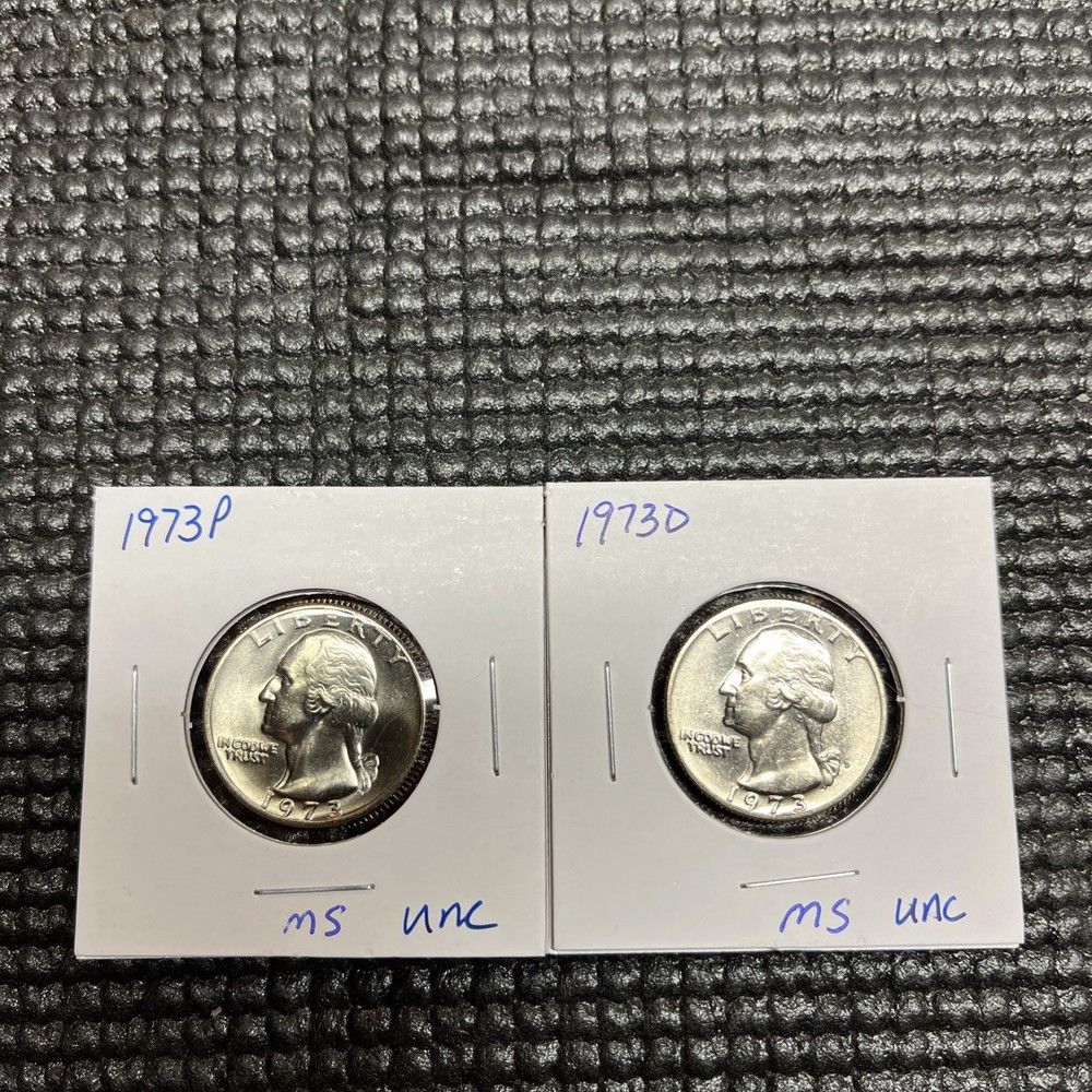 1973 P&D Washington Quarters BU