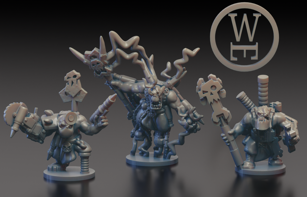 Orc HQ Command Infantry - 6mm/8mm - Wakes Emporium