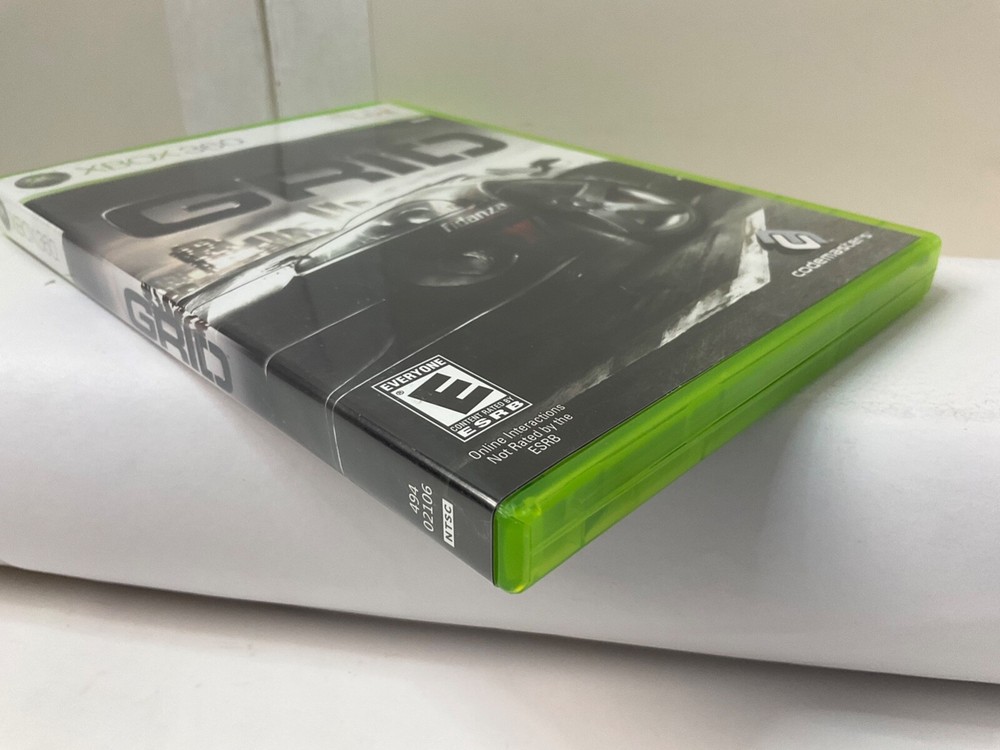 *Manual Insert & Case Only* Grid Racing Microsoft XBOX 360 *Replacement OEM