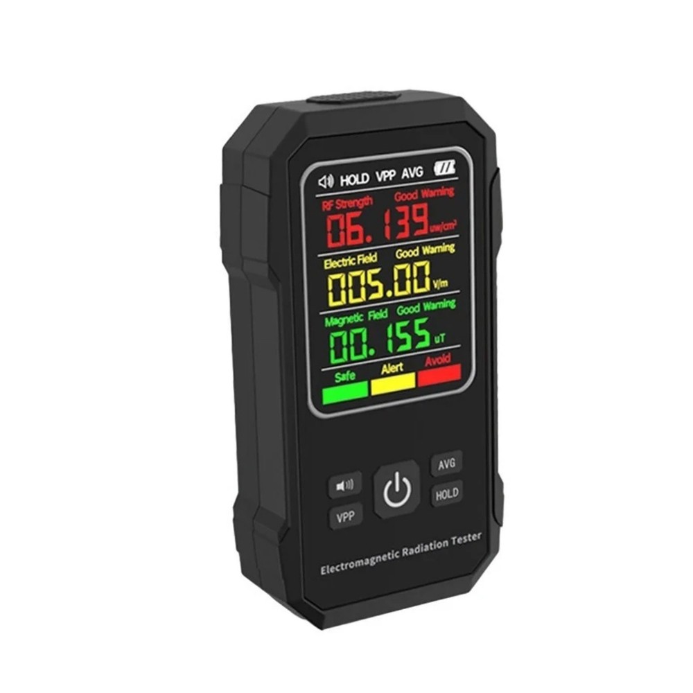 EMF Meter Electromagnetic Radiation Detector with Data Lock and Screen Lock
