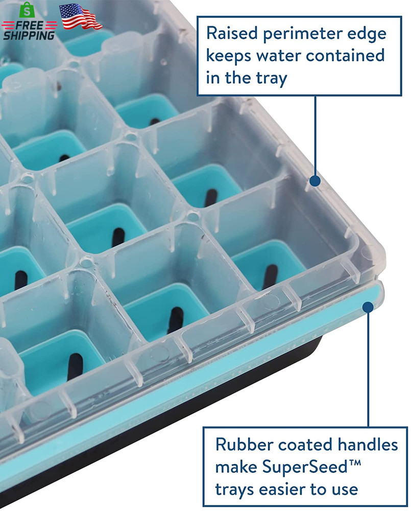 Burpee Superseed Seed Starting Tray | 36 Cell Reusable Seed Starter Tray | for S
