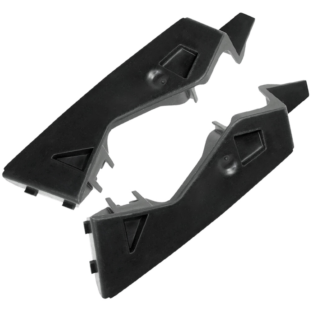 Set of 2 Front Bumper Bracket Holder Black Plastic Left & Right Replacement