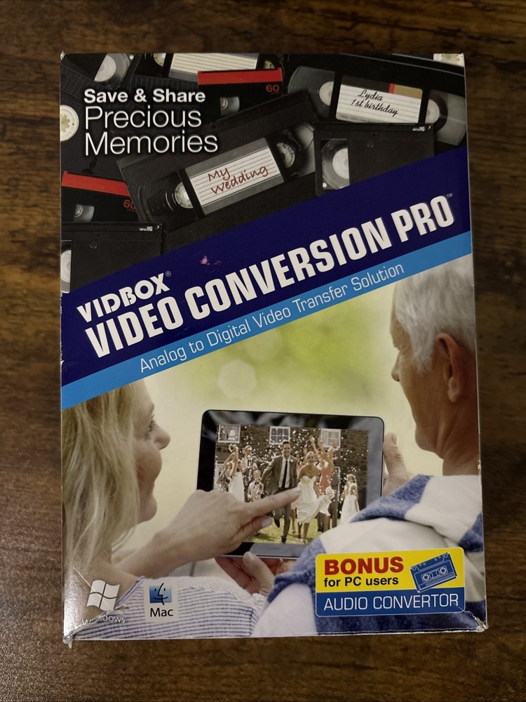 VIDBOX Video Conversion Pro - Mac & PC - Analog To Digital Solution + Bonus NEW