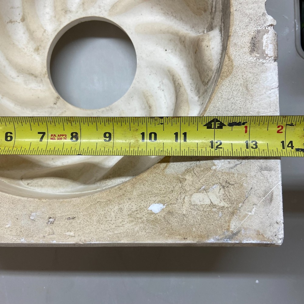 Ceramic Slip Casting Mold Swirl Fluted Design Finial Base